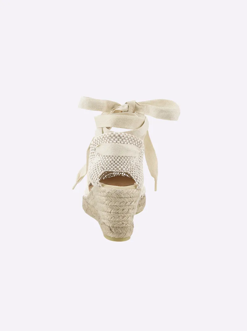 heine Keilsandalette, Ecru, – Produktbild 3 von 3