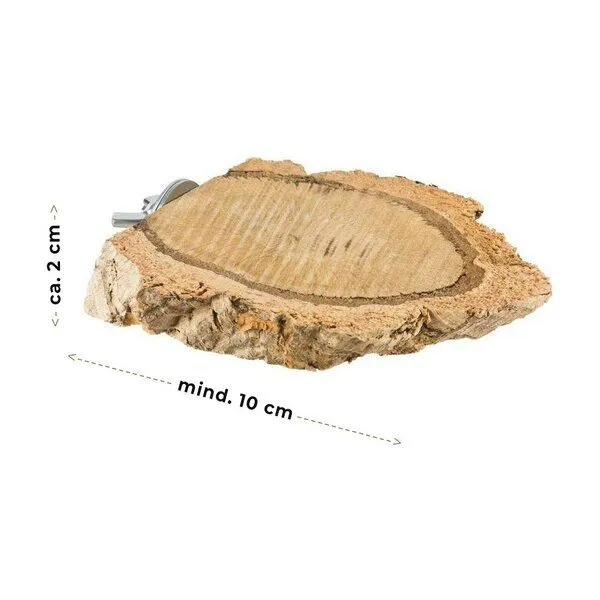 Kork-Deko Kork-Deko 3er Set Vogel-Sitzbrettchen aus Naturkork-Rinde – Produktbild 5 von 6