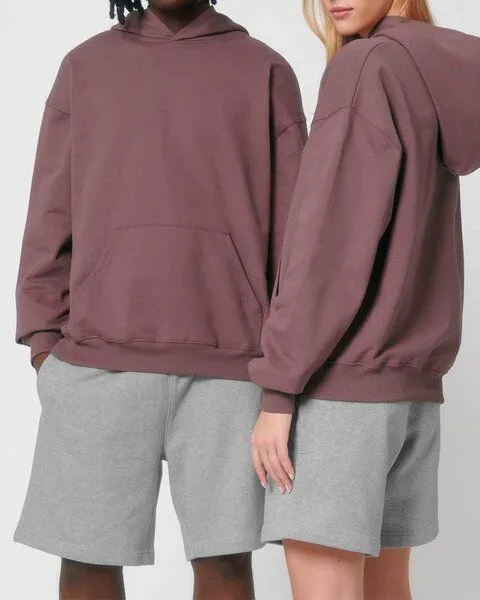 YTWOO YTWOO Oversized Unisex Hoodie mit Kängurutasche, Dry, nachhaltig, Bio-Baumwolle, Violett, – Produktbild 1 von 4
