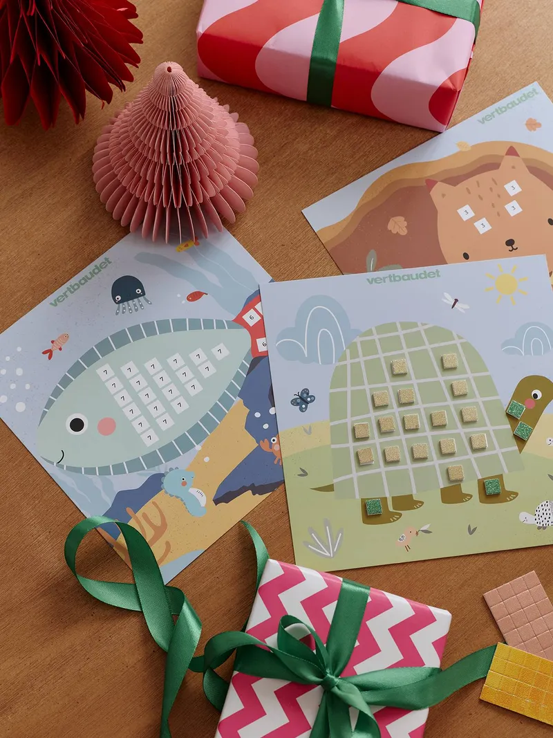 Vertbaudet Sticker-Set mit Glitzer für Kinder, Mehrfarbig, – Produktbild 1 von 4