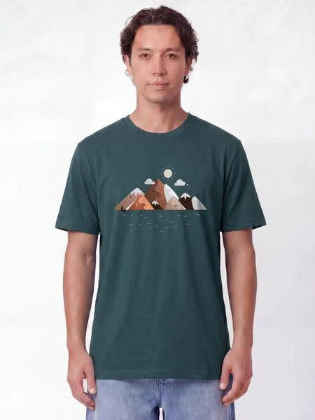 watapparel watapparel T-Shirt Unisex Mountains & Moon, Stargazer, – Produktbild 2 von 2