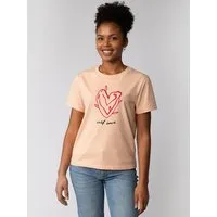 watapparel watapparel T-Shirt Frauen Self love, Fraiche peche, – Produktbild 1 von 1