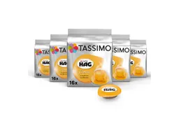 Tassimo Tassimo Kaffee Kapseln Café HAG entkoffeiniert T Discs 5x16 Getränke koffeinfrei, (Packung, 5er Pack) – Produktbild 1 von 1