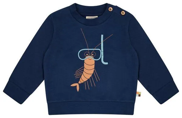 loud + proud loud + proud Babys & Kinder Sweatshirt mit Druckmotiv, GOTS-zertifiziert, Ultramarine(blau), – Produktbild 2 von 4
