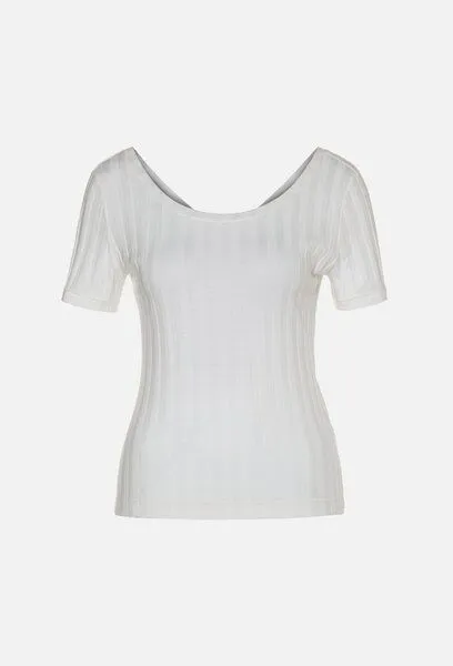 SHIPSHEIP SHIPSHEIP CORA - Damen Shirt in Ripp-Optik aus Bio-Baumwolle, Schwarz, – Produktbild 1 von 4