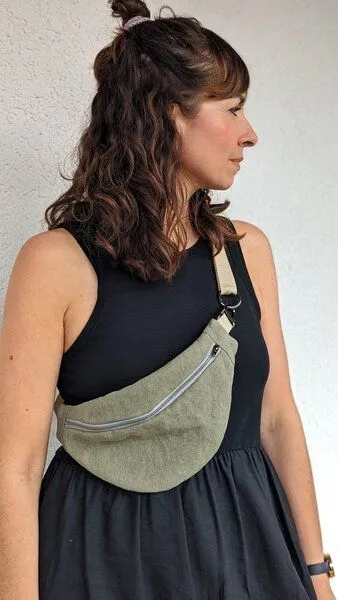 Bridge&Tunnel Bridge&Tunnel Hipbag Leinen oliv – Produktbild 2 von 4