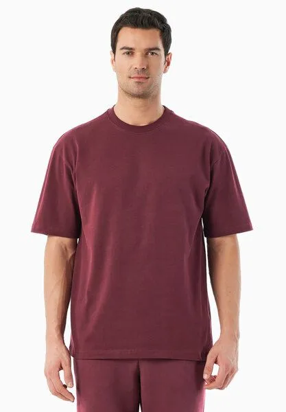 ORGANICATION ORGANICATION TUSSEM | Essentials Travel Unisex T-Shirt aus Bio-Baumwolle, Bordeaux, – Produktbild 2 von 4