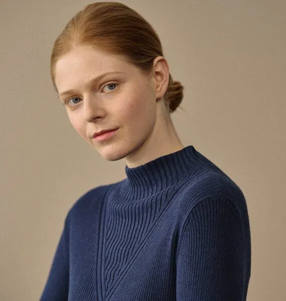 HempAge HempAge Femininer Pullover Hanf/Biobaumwolle, Almond(braun), – Produktbild 1 von 4