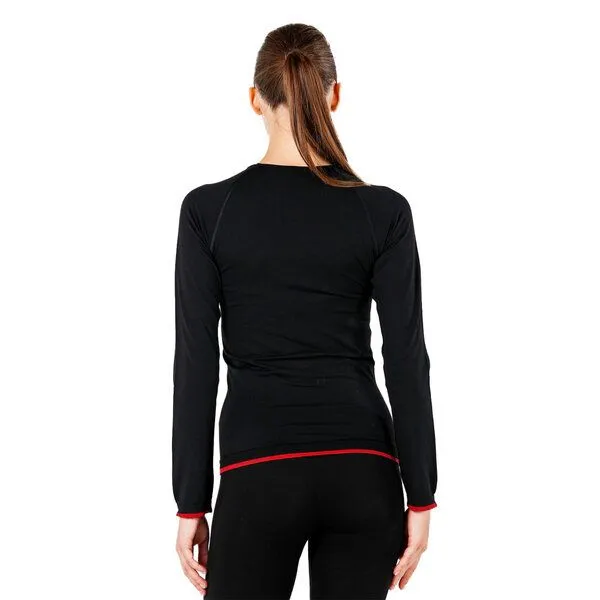 Woolona Woolona Langarmshirt - Life Damen - Slim Fit, Schwarz, – Produktbild 3 von 4