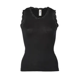 Engel natur Engel natur Damen Achselshirt mit Spitze Bio-Schurwolle/Seide – Produktbild 1 von 1