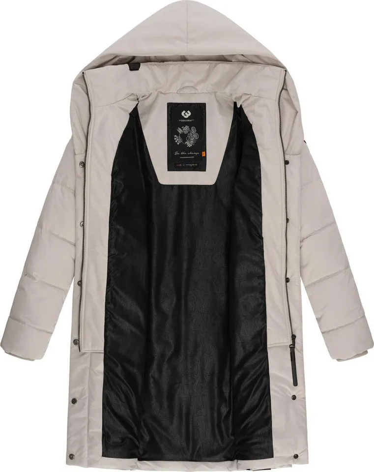 ragwear ragwear Steppmantel Natalka stylischer, gesteppter Winterparka mit gefütterter Kapuze, Grau, – Produktbild 1 von 4