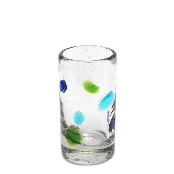 GLOBO Fair Trade GLOBO Fair Trade Glas TEQUILA aus Recyclingglas, mundgeblasen, Gepunktet, – Produktbild 1 von 1