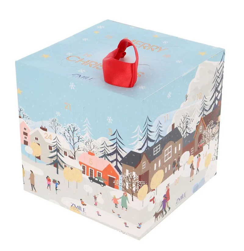 ZMILE COSMETICS Kosmetik-Adventskalender ZMILE COSMETICS Adventskalender Cube Winter Wonderland (24-tlg), Blau|bunt, – Produktbild 2 von 5