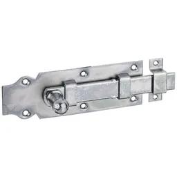 Alberts ALBERTS Türriegel, mit Knopf, gerade, mit Schlaufe, disp.,Platte LxB160x56 mm – Produktbild 1 von 1