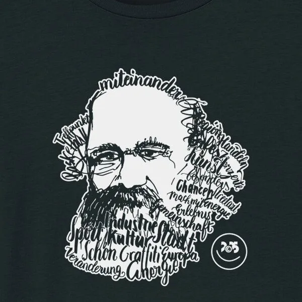 Spangeltangel Spangeltangel Kinder-T-Shirt "Chemnitz2025", Biobaumwolle, bedruckt, Schwarz, – Produktbild 3 von 4