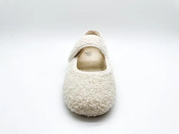 thies Veganer "thies ® Rec Teddy Ballerina" aus ultraweichem, recyceltem Fell, Off white, – Produktbild 4 von 4