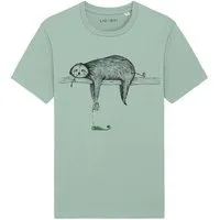 LIGARTI LIGARTI T-shirt - Faultier, Mintgrün, – Produktbild 2 von 5