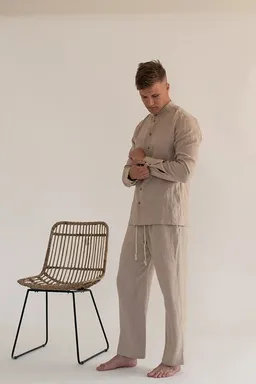 gust. gust. Herren Leinenhosen - Linen pants - 100% Bio-Leinen – Produktbild 1 von 1