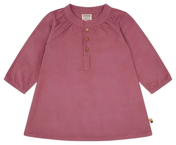 loud + proud loud + proud Babys & Kinder Kleid aus Cord, GOTS-zertifiziert, Grape(rosa), – Produktbild 1 von 3