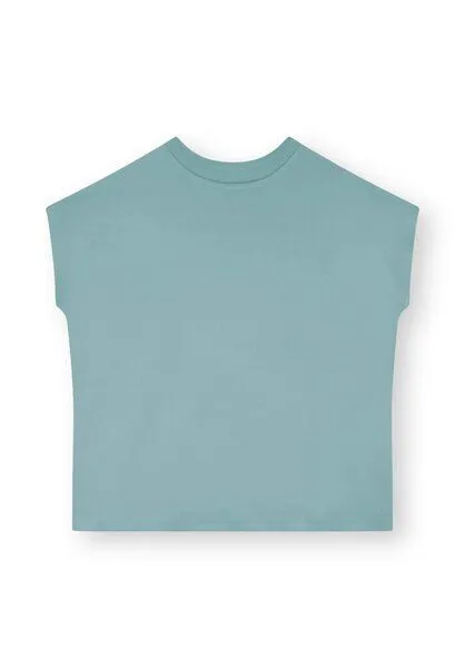 THOKKTHOKK ThokkThokk TT75 Boxy T-Shirt (GOTS, vegan), Green blue (grün-blau), – Produktbild 2 von 5