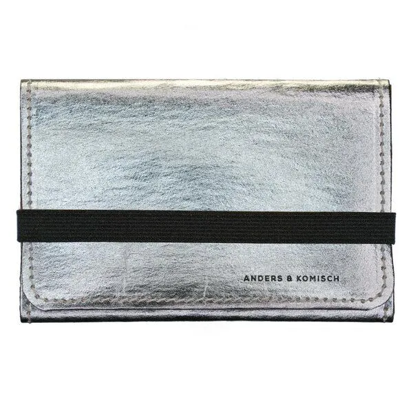 ANDERS & KOMISCH ANDERS & KOMISCH Geldbörse mittelgroß - A&K KOMPAKT Portemonnaie mit Münzfach, Silver, – Produktbild 1 von 8