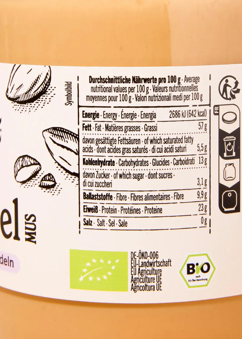 KoRo Weißes Bio Mandelmus | 500 g – Produktbild 5 von 5