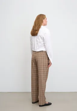 LAURIE LAURIE Damen vegan Hose Medium Length Relaxed Deer Check – Produktbild 1 von 1