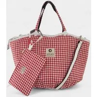 REFISHED fair fashion e.U. REFISHED fair fashion e.U. SOULMATE TWEED ZIP | Limitierte Edition Tasche, #tweed zip rot-weiß / #fish weiß im set mit bag-in-bag (s), – Produktbild 1 von 1