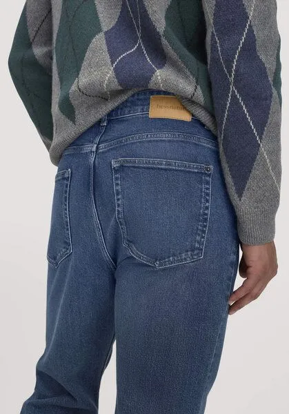 hessnatur hessnatur Jeans MADS Relaxed Tapered aus reinem Bio-Denim, Dark blue washed, – Produktbild 6 von 7