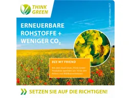 Displaytuch aus recycling PET im Pergaminbeutel, 18 x 18 cm – Produktbild 1 von 1