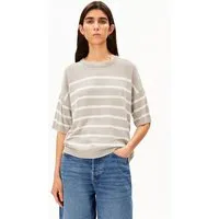 ARMEDANGELS ARMEDANGELS STRIPE Damen Strickshirt aus Leinen-Mix, Sand stone-undyed, – Produktbild 1 von 1