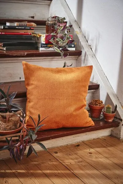 HängemattenGlück HängemattenGlück Sofakissen 40x40cm Latex & Kapok, Orange, – Produktbild 2 von 4