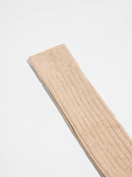 LANIUS LANIUS Kniestrümpfe aus Bio-Baumwolle, Beige (melange), – Produktbild 6 von 6
