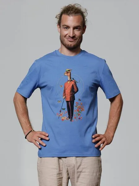 watapparel watapparel T-Shirt Unisex Fancy Llama, Bright blue, – Produktbild 2 von 4