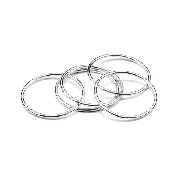Jonathan Radetz Jewellery Jonathan Radetz Jewellery Ring WIRE, Set aus 3 Ringen, Silber 925, Sterlingsilber, Ringgröße 50 - 58, Handmade in Germany – Produktbild 1 von 4