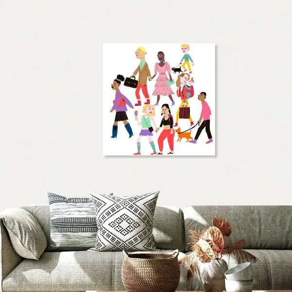 Photocircle Photocircle Poster / Leinwandbild - Humans Walking – Produktbild 4 von 4