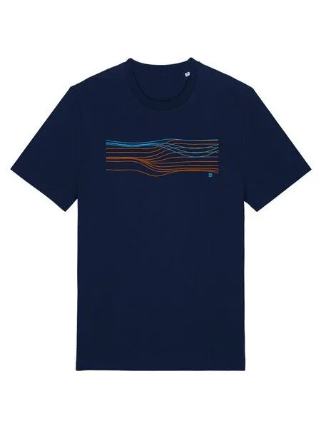 Kultgut Kultgut Artdesign Biofair- Klassik T-Shirt / Still Sundown, Navy, – Produktbild 6 von 8