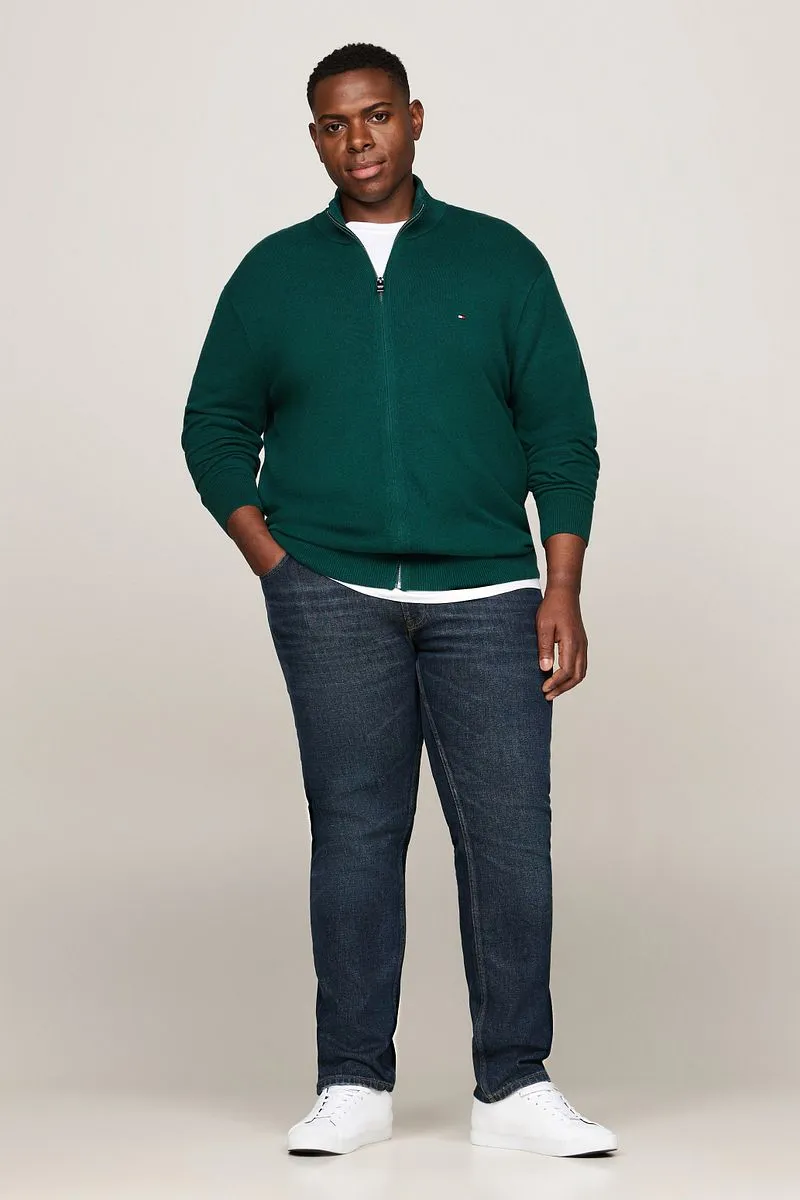 Tommy Hilfiger Tommy Hilfiger Big & Tall Strickjacke Grün - Größe 3XL, Dunkelgrün, – Produktbild 1 von 4