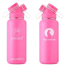 JN JuNiki's JN JuNiki's Exklusive JuNiki´s Trinkflasche XL aus Edelstahl Vakuum-isoliert 1L/32oz – limitierte Sonderedition „Pink Panther“ – Produktbild 1 von 1