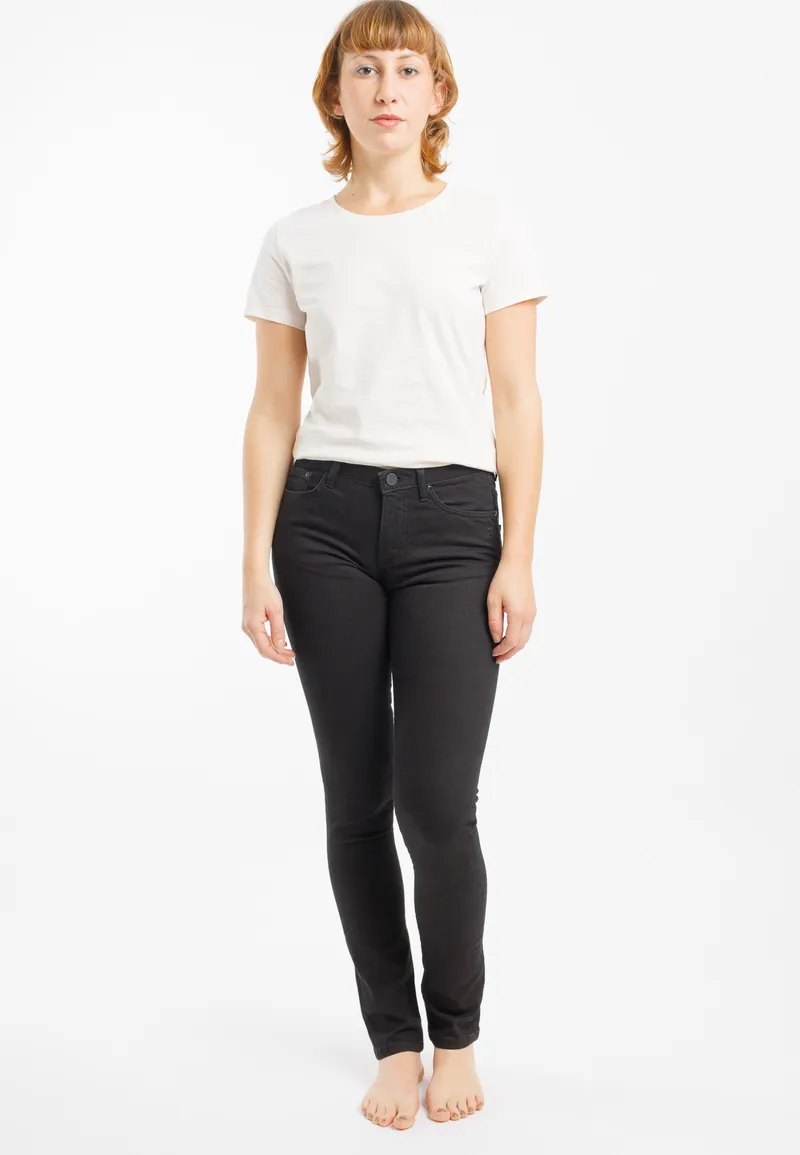 TORLAND TORLAND Damen vegan Slim Jeans Regular Teresa, Schwarz, – Produktbild 1 von 2
