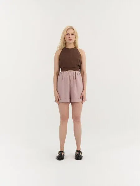AmourLinen AmourLinen Leinen-Shorts MIA, Dusty rose (rosa), – Produktbild 1 von 2