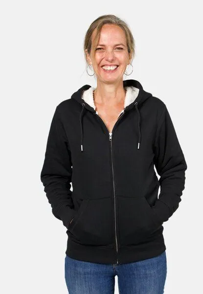 TORLAND TORLAND Winter-Sweater mit Kapuze und Fleece-Futter HYGGER SHERPA, Schwarz (black), – Produktbild 1 von 4