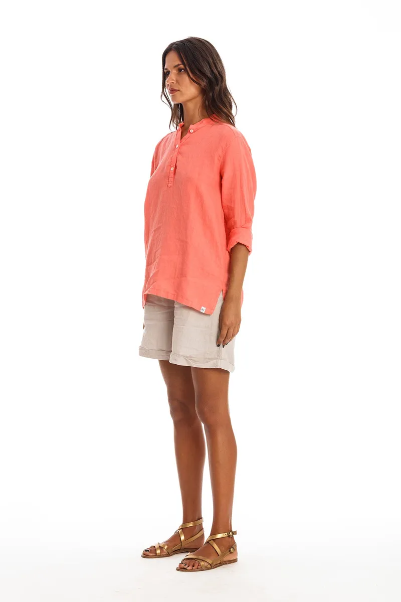 RAVENS VIEW IBIZA RAVENS VIEW IBIZA Damen vegan Hemd Lian Koralle Rosa, Orange, – Produktbild 2 von 2