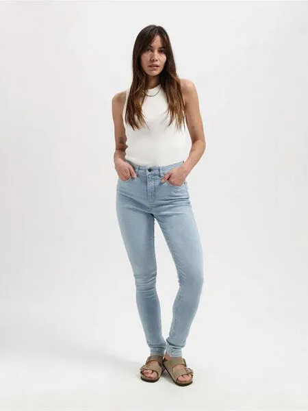 Kuyichi KUYICHI Damen Skinny Jeans Carey High Rise Skinny, Sky blue, – Produktbild 1 von 6