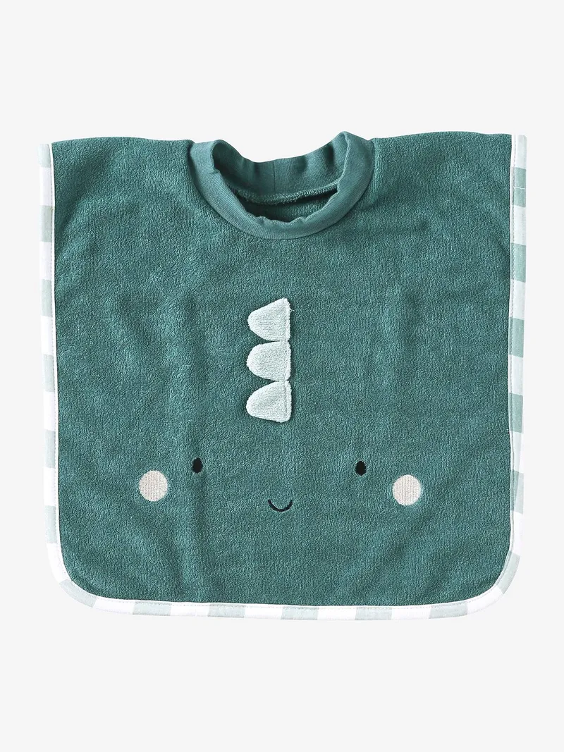 Vertbaudet Großes Baby Lätzchen, Grün/drache, – Produktbild 2 von 4