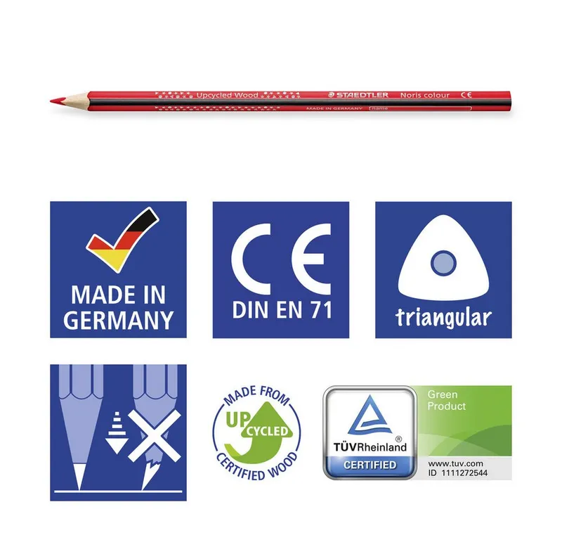 Staedtler Staedtler Buntstift Staedtler Farbstift Noris dreikant 187 C12P1 1 Set – Produktbild 2 von 5