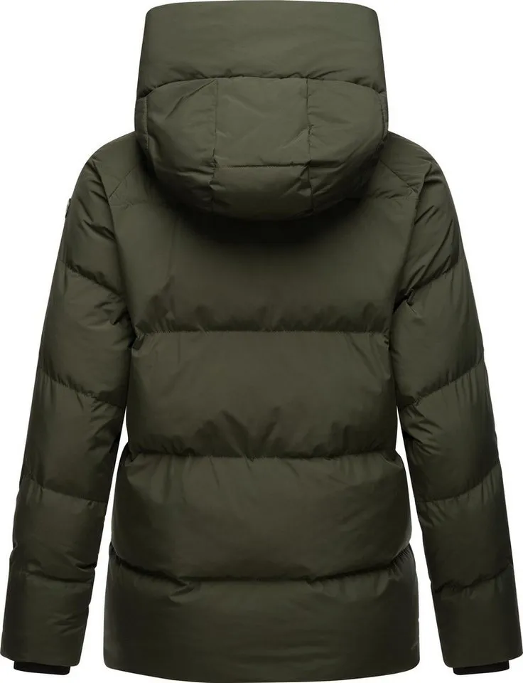 ragwear ragwear Steppjacke Cessi Wasserdichte Damen Winterjacke mit großer Kapuze, Grün, – Produktbild 4 von 5