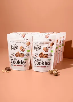 KoRo Bio Mini Cookies Peanut Chocolate Chip | 10 x 150 g – Produktbild 1 von 1