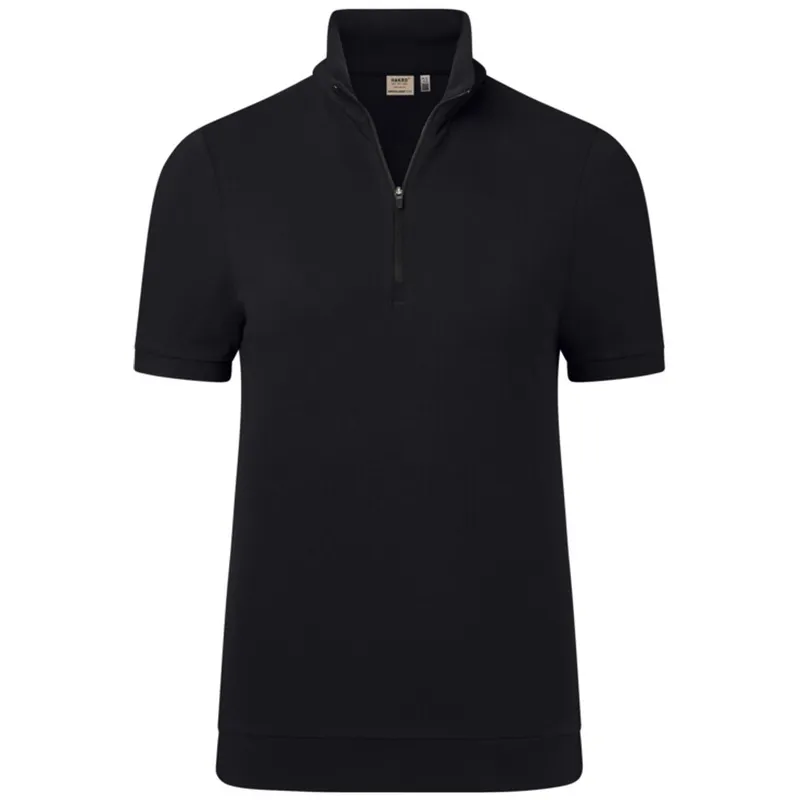 HAKRO HAKRO Zip-Shirt Piquè ECO #334 Gr. 3XL schwarz – Produktbild 1 von 1