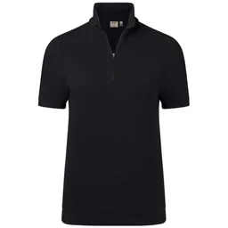 HAKRO HAKRO Zip-Shirt Piquè ECO #334 Gr. 3XL schwarz – Produktbild 1 von 1